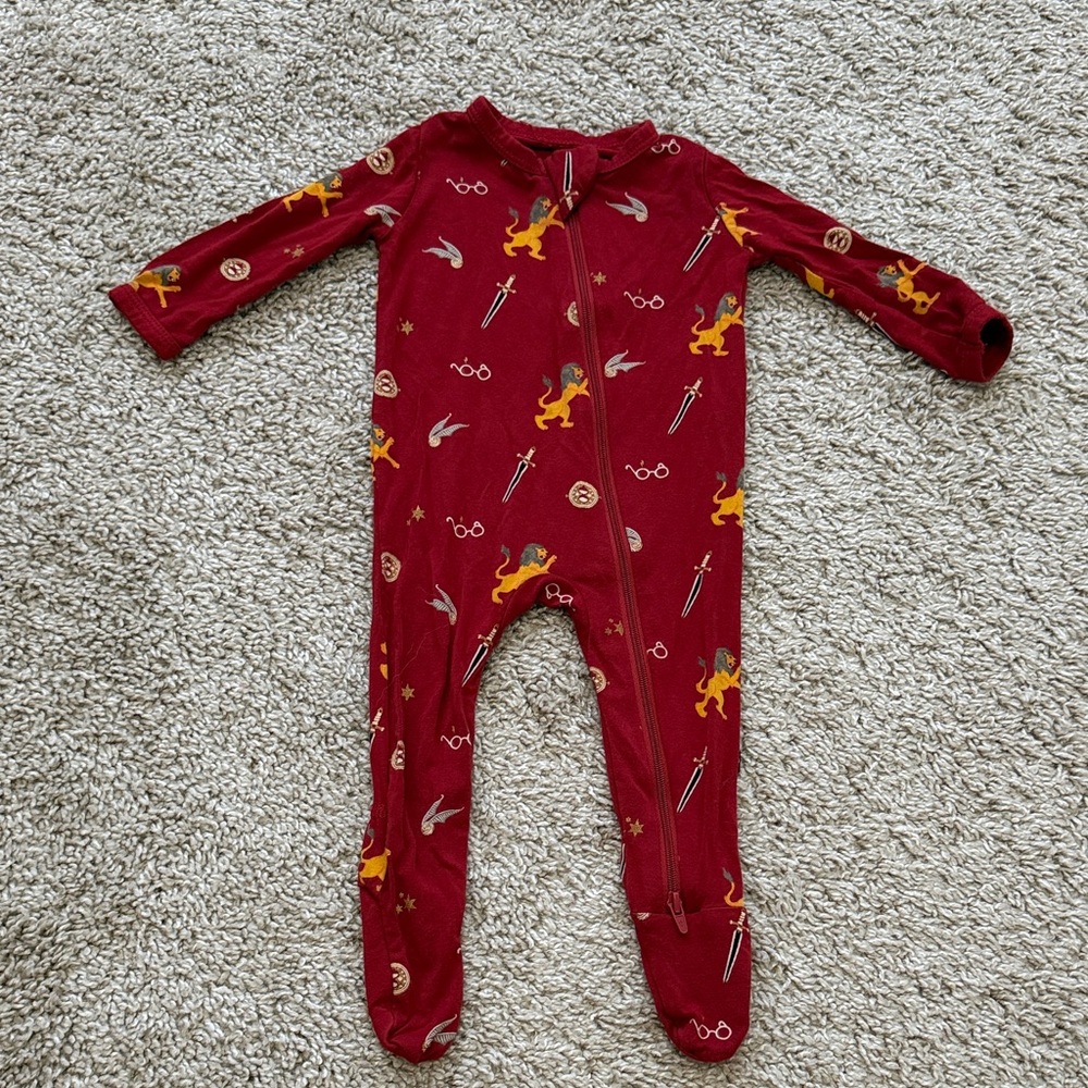 Kyte BABY Red Dragon Print Kids Footie